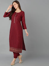 Women Silk Blend Embroidered Ethnic Motifs-PKSKD1847